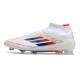 Korki Adidas F50 Elite Mid FG Biały Czerwony Niebieski