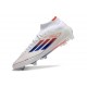 Korki Adidas F50 Elite Mid FG Biały Czerwony Niebieski