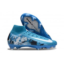 Nike Zoom Mercurial Superfly X Elite FG Niebieski Biały