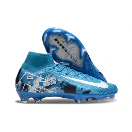 Nike Zoom Mercurial Superfly X Elite FG Niebieski Biały