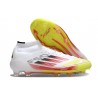 Korki Adidas F50 Elite Mid FG Biały Czerwony Zawistny
