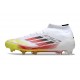Korki Adidas F50 Elite Mid FG Biały Czerwony Zawistny