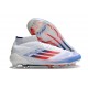 Korki Adidas F50 Elite Mid FG Biały Czerwony Niebieski