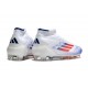 Korki Adidas F50 Elite Mid FG Biały Czerwony Niebieski