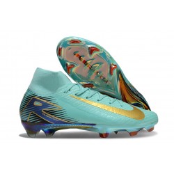 Nike Zoom Mercurial Superfly X Elite FG Niebieski Złoty