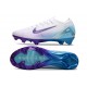Nike Air Zoom Mercurial Vapor 16 Elite FG Biały Niebieski Fioletowy