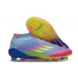 Korki Adidas F50 Elite Mid FG Niebieski Zawistny Różowy