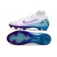 Nike Zoom Mercurial Superfly X Elite FG Biały Niebieski Fioletowy