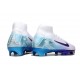 Nike Zoom Mercurial Superfly X Elite FG Biały Niebieski Fioletowy
