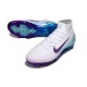 Nike Zoom Mercurial Superfly X Elite FG Biały Niebieski Fioletowy