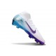 Nike Zoom Mercurial Superfly X Elite FG Biały Niebieski Fioletowy