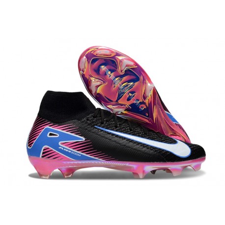 Nike Zoom Mercurial Superfly X Elite FG Czarny Biały Różowy Niebieski