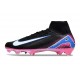 Nike Zoom Mercurial Superfly X Elite FG Czarny Biały Różowy Niebieski