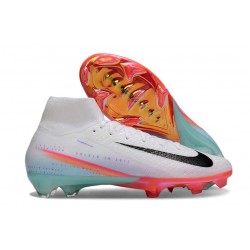 Nike Zoom Mercurial Superfly X Elite FG Biały Czarny Pomarańczowy