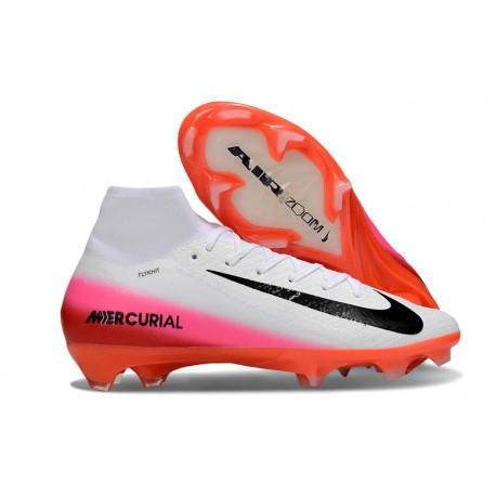 Buty Piłkarskie Nike Mercurial Superfly 10 Elite FG Biały Czerwony Czarny