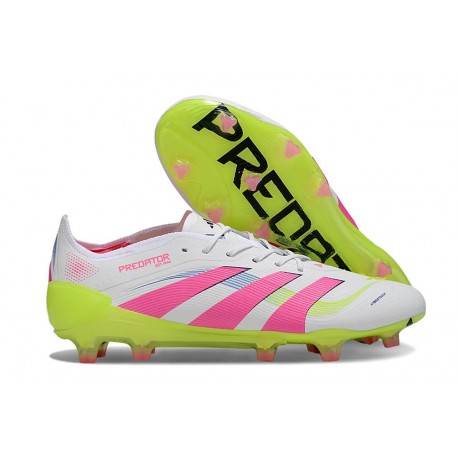 Korki Adidas Predator 2025 Elite FG Biały Różowy Zawistny