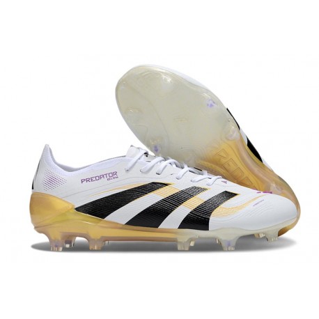 Korki Adidas Predator 2025 Elite FG Biały Czarny Złoto