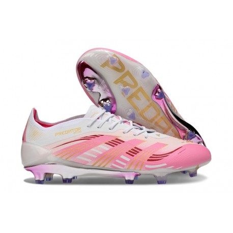 Korki Adidas Predator 2025 Elite FG Różowy Biały