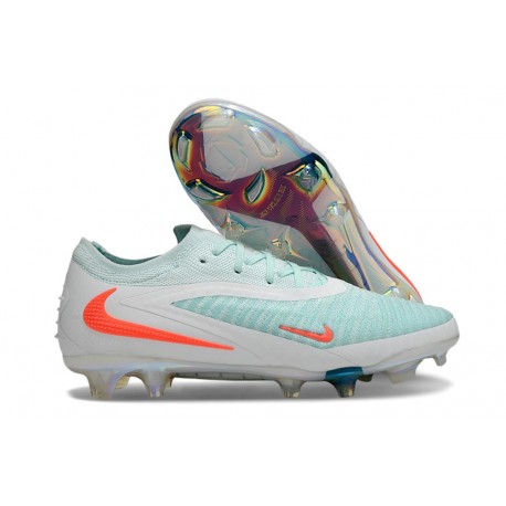 Nike Phantom 6 Niskie Elite FG Biały Zielony Pomarańczowy