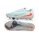 Nike Phantom 6 Niskie Elite FG Biały Zielony Pomarańczowy