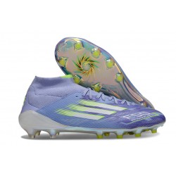 Korki Adidas F50 Elite Mid FG Fioletowy Biały Zawistny