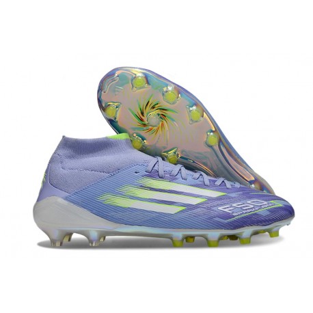 Korki Adidas F50 Elite Mid FG Fioletowy Biały Zawistny