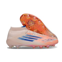 Korki Adidas F50 Elite Mid FG Pomarańczowy Niebieski