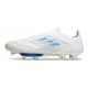 Buty piłkarskie adidas F50+ Elite Sznurowadeł FG Biały Srebro Niebieski