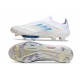 Buty piłkarskie adidas F50+ Elite Sznurowadeł FG Biały Srebro Niebieski