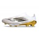 Buty piłkarskie adidas F50+ Elite Sznurowadeł FG Biały Czarny Złoto