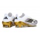 Buty piłkarskie adidas F50+ Elite Sznurowadeł FG Biały Czarny Złoto