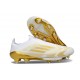 Buty piłkarskie adidas F50+ Elite Sznurowadeł FG Biały Złoto