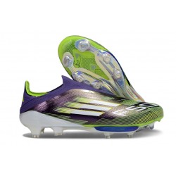 Buty piłkarskie adidas F50+ Elite Sznurowadeł FG Fioletowy Biały Zawistny