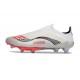 Buty piłkarskie adidas F50+ Elite Sznurowadeł FG X Messi Biały Srebro Czerwony