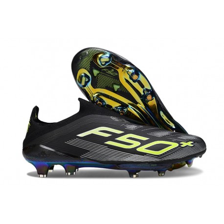 Buty piłkarskie adidas F50+ Elite Sznurowadeł FG Czarny Zawistny