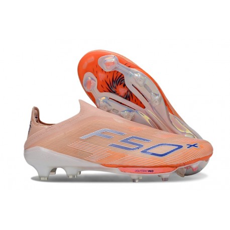 Buty piłkarskie adidas F50+ Elite Sznurowadeł FG Pomarańczowy Niebieski