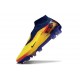 Buty piłkarskie Nike PHANTOM 6 HIGH ELITE FG Zawistny Niebieski Złoty