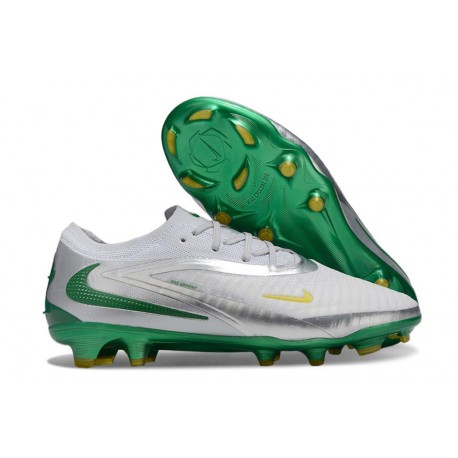 Nike Phantom 6 Niskie Elite FG Biały Srebro Zielony