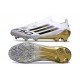 Buty Piłkarskie Adidas F50 Elite LL FG Biały Czarny Złoto
