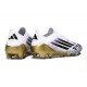 Buty Piłkarskie Adidas F50 Elite LL FG Biały Czarny Złoto