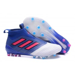 Korki Buty Adidas ACE 17+ PureControl FG - Niebieski Różowy Biały