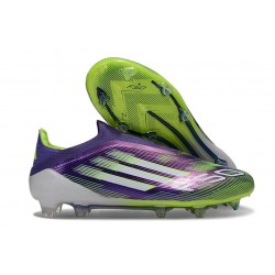 Buty Piłkarskie Adidas F50 Elite LL FG Fioletowy Biały Zawistny