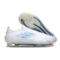 Buty Piłkarskie Adidas F50 Elite LL FG Biały Srebro Niebieski