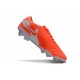 Korki Nike Tiempo Legend X Elite FG Pomarańczowy Biały