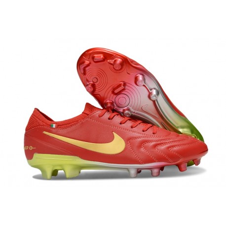 Korki Nike Tiempo Legend X Elite FG Czerwony Złoto