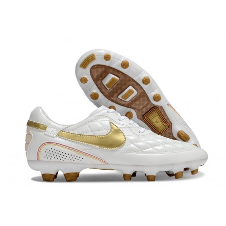 Korki Nike Tiempo Legend X Elite FG R10 Biały Złoty