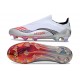 adidas F50 Elite Sznurowadeł FG X Messi Biały Srebro Czerwony