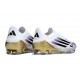 adidas F50 Elite Sznurowadeł FG Vit Svart Guld