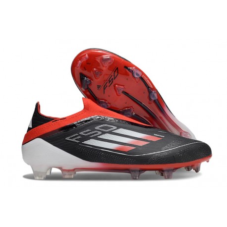adidas F50 Elite Sznurowadeł FG Czarny Czerwony Biały