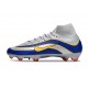 Buty Piłkarskie Nike Mercurial Superfly 10 Elite FG Srebro Niebieski Zawistny